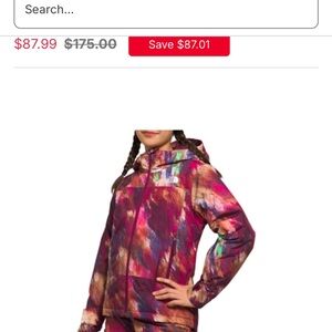 Size 12 Northface Freedom Jacket in Boysenberry.